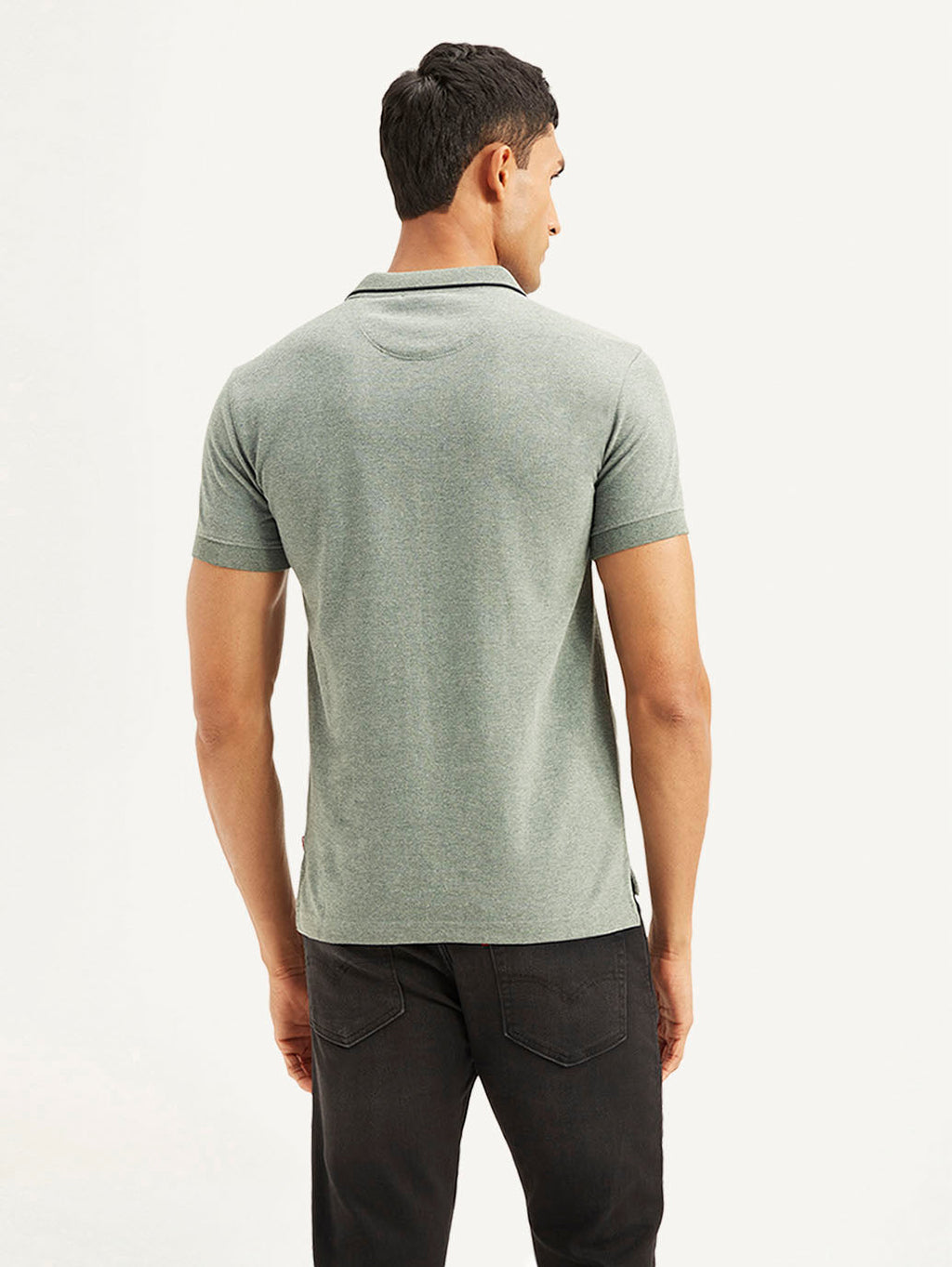 Men's Solid Slim Fit Polo T-shirt