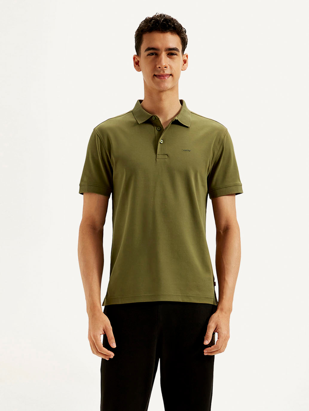 Men's Solid Slim Fit Polo T-shirt