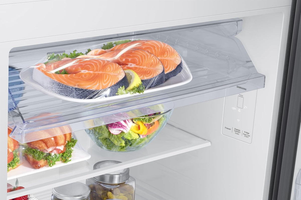 Samsung 396 L, 3 Star, Convertible 5-in-1, Digital Inverter, Frost Free Double Door, Bespoke AI WiFi Enabled Refrigerator (RT41DG6A4DB1HL, Black Matte)