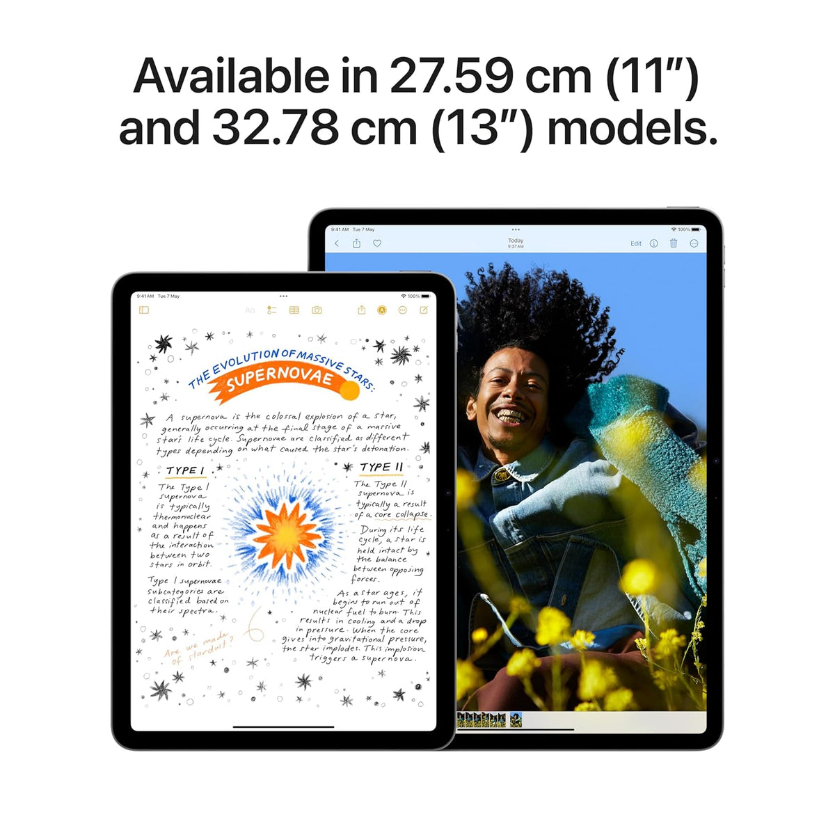 Apple iPad Air 13″ (M2): Liquid Retina Display, Landscape 12MP Front Camera / 12MP Back Camera, Touch ID, All-Day Battery Life