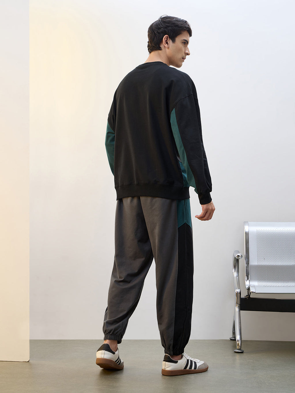 Colorblock Graphic Oversized Co-ord Set