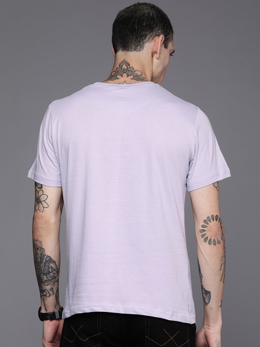 Chaos Printed Lavender T-Shirt
