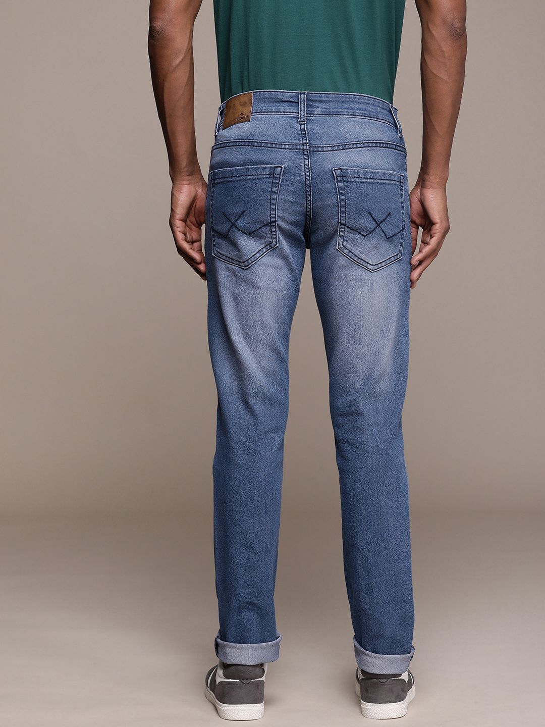Striking Slim Fit Mid-Rise Light Fade  Jeans