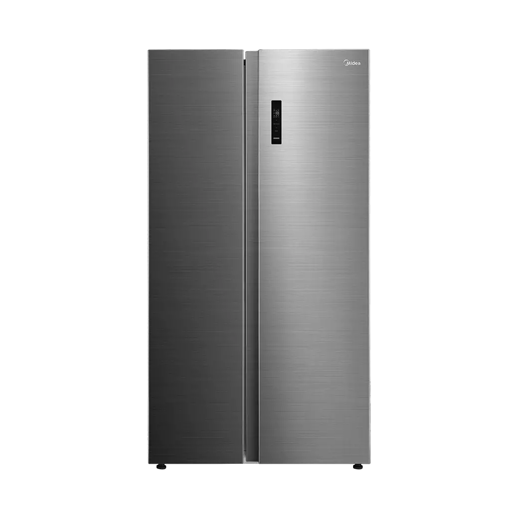 Midea 563 L Side By Side, Frost Free Refrigerator |Digital Display|Stabilizer Free Operation|Inverter compressor (MDRS710FGF46 Bru Steel)