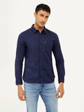 Men's Solid Slim Fit Linen Shirt