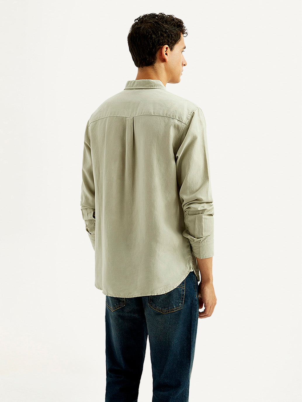 Men's Solid Slim Fit Linen Shirt