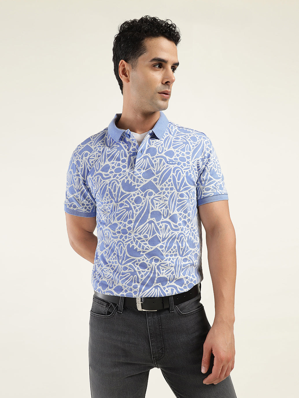 Men's Printed Polo T-shirt