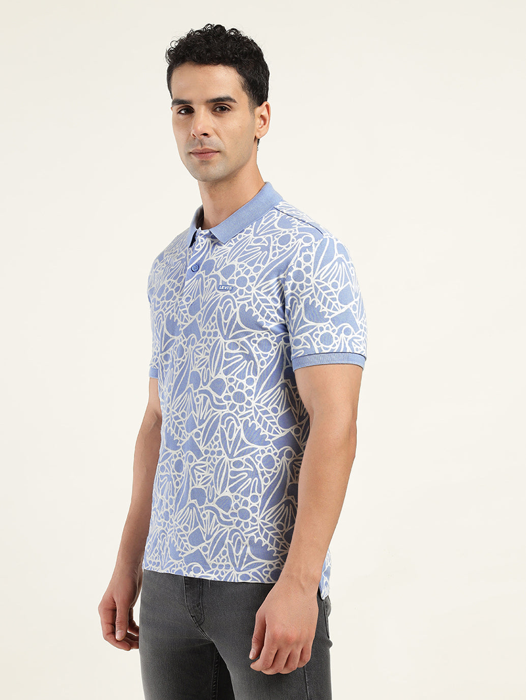 Men's Printed Polo T-shirt