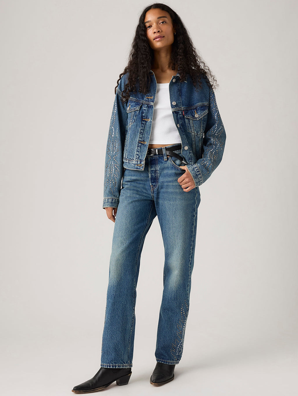 Women's 501'90s Dark Indigo Straight Fit Mid Rise Jeans