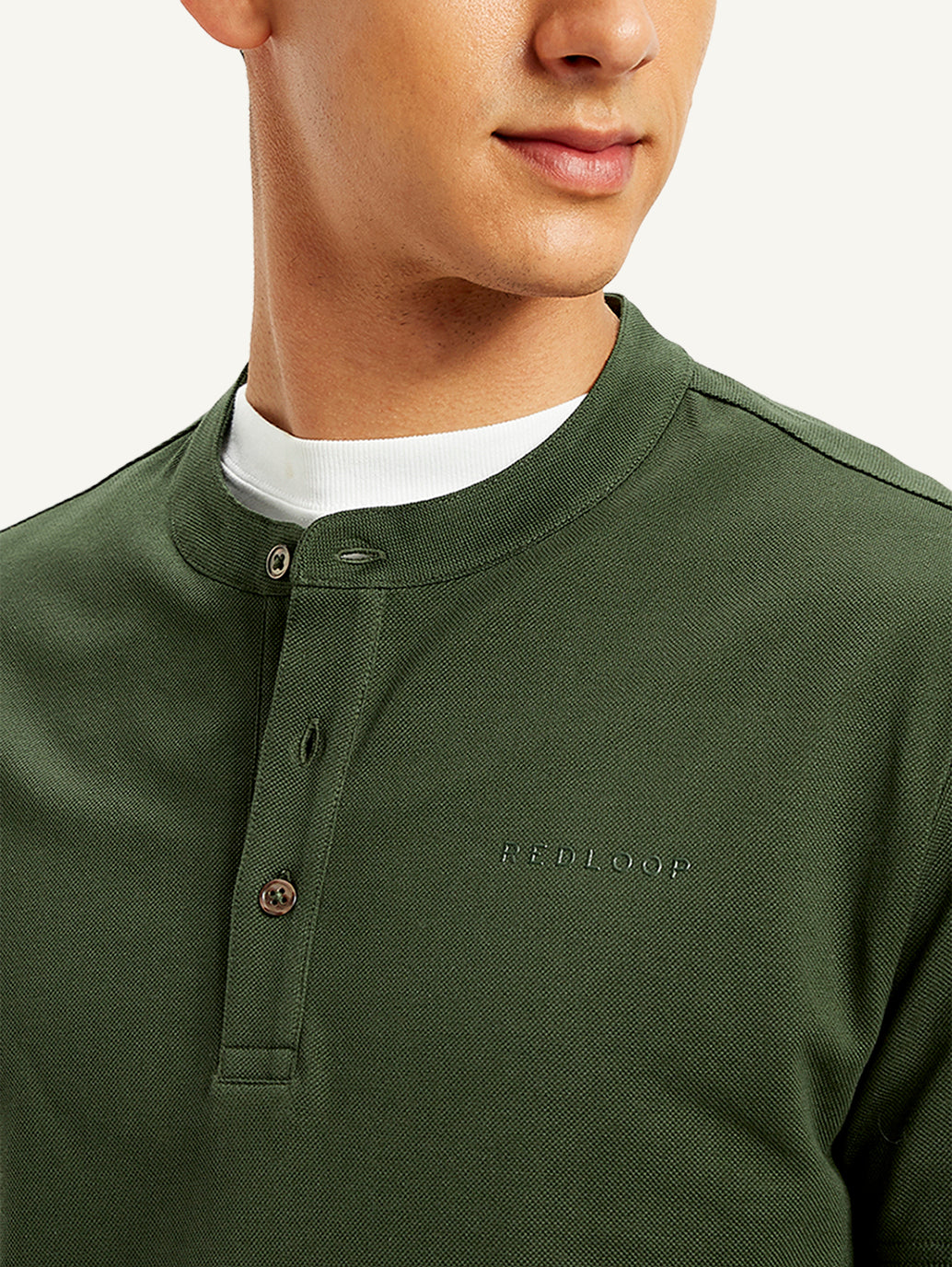 Men's Redloop Solid Slim Fit T-shirt
