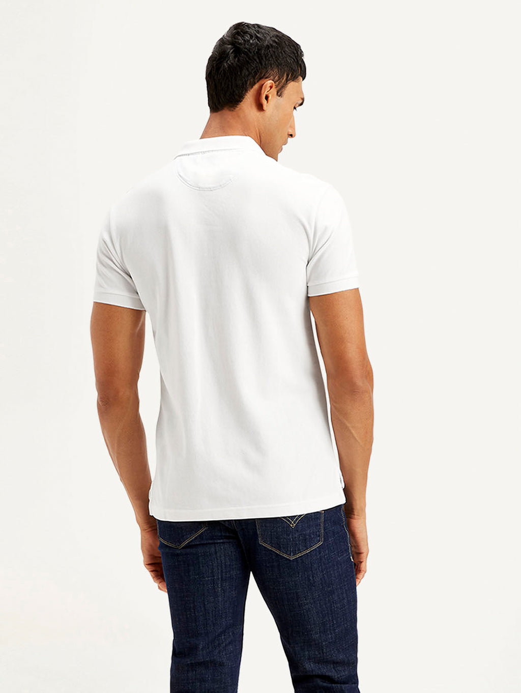 Men's Solid Slim Fit Polo T-shirt