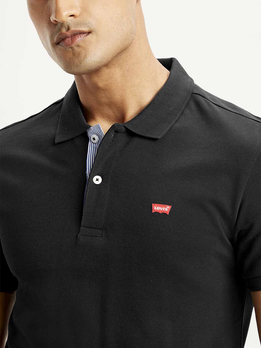Men's Solid Slim Fit Polo T-shirt