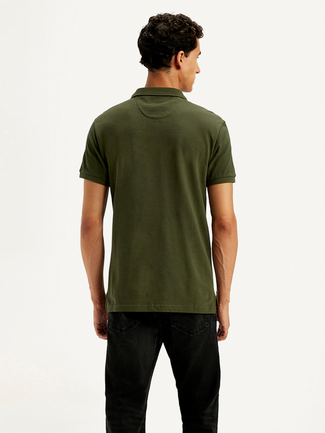 Men's Solid Slim Fit Polo T-shirt
