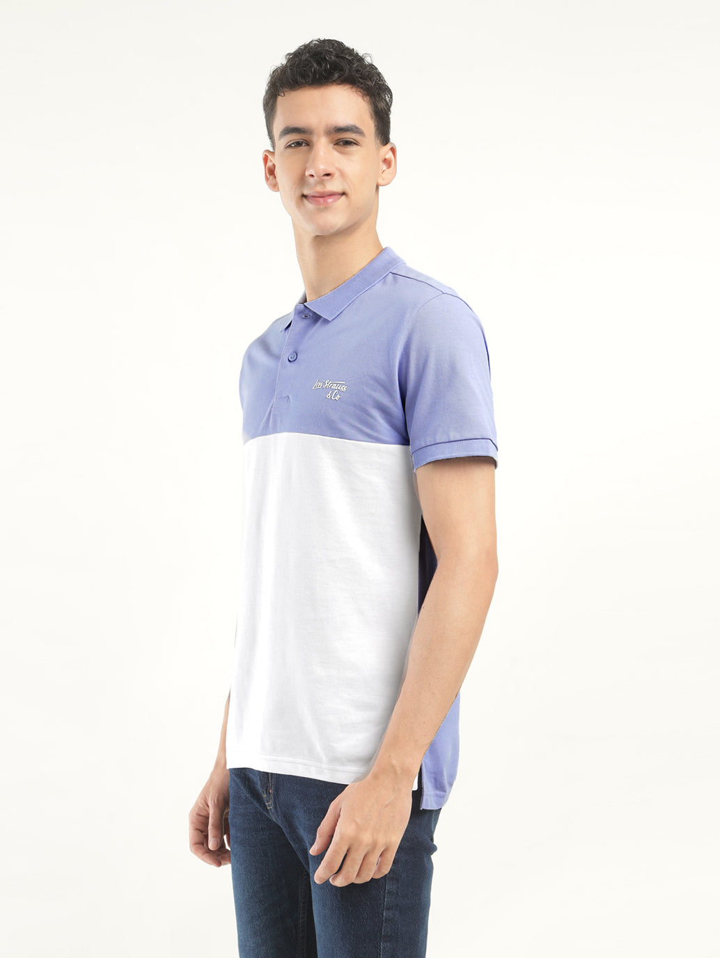 Men's Colorblock Polo T-Shirt