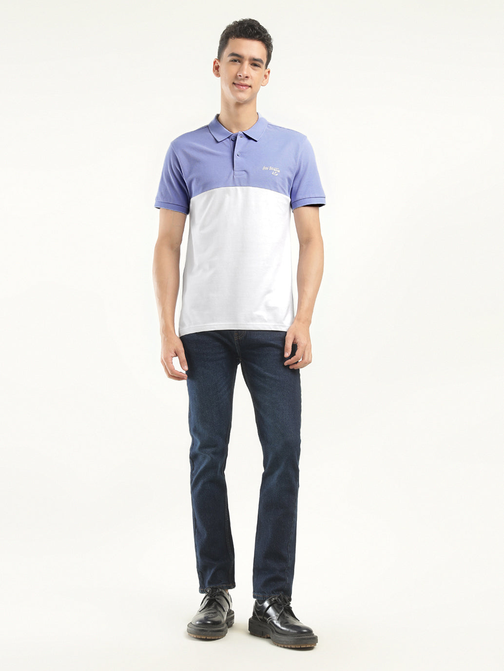 Men's Colorblock Polo T-Shirt