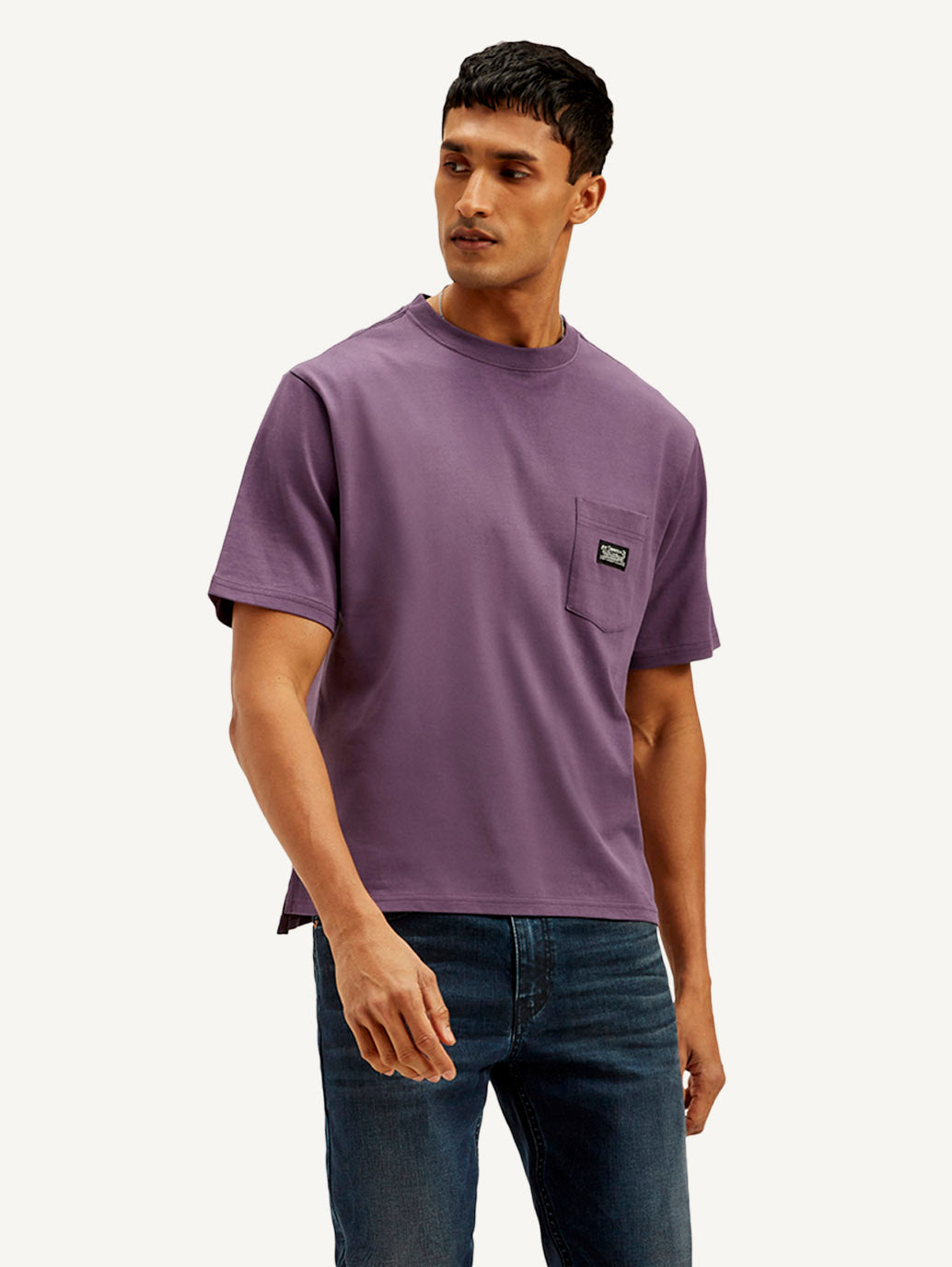 Men's Solid Crew Neck T-shirt