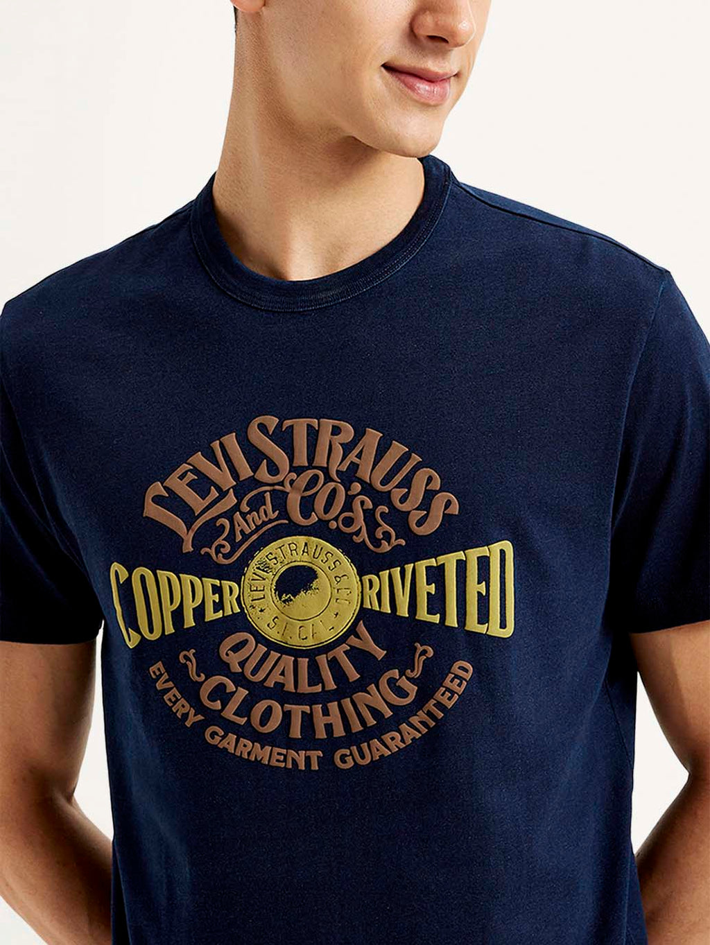 Men's Typographic Print Slim Fit T-shirt