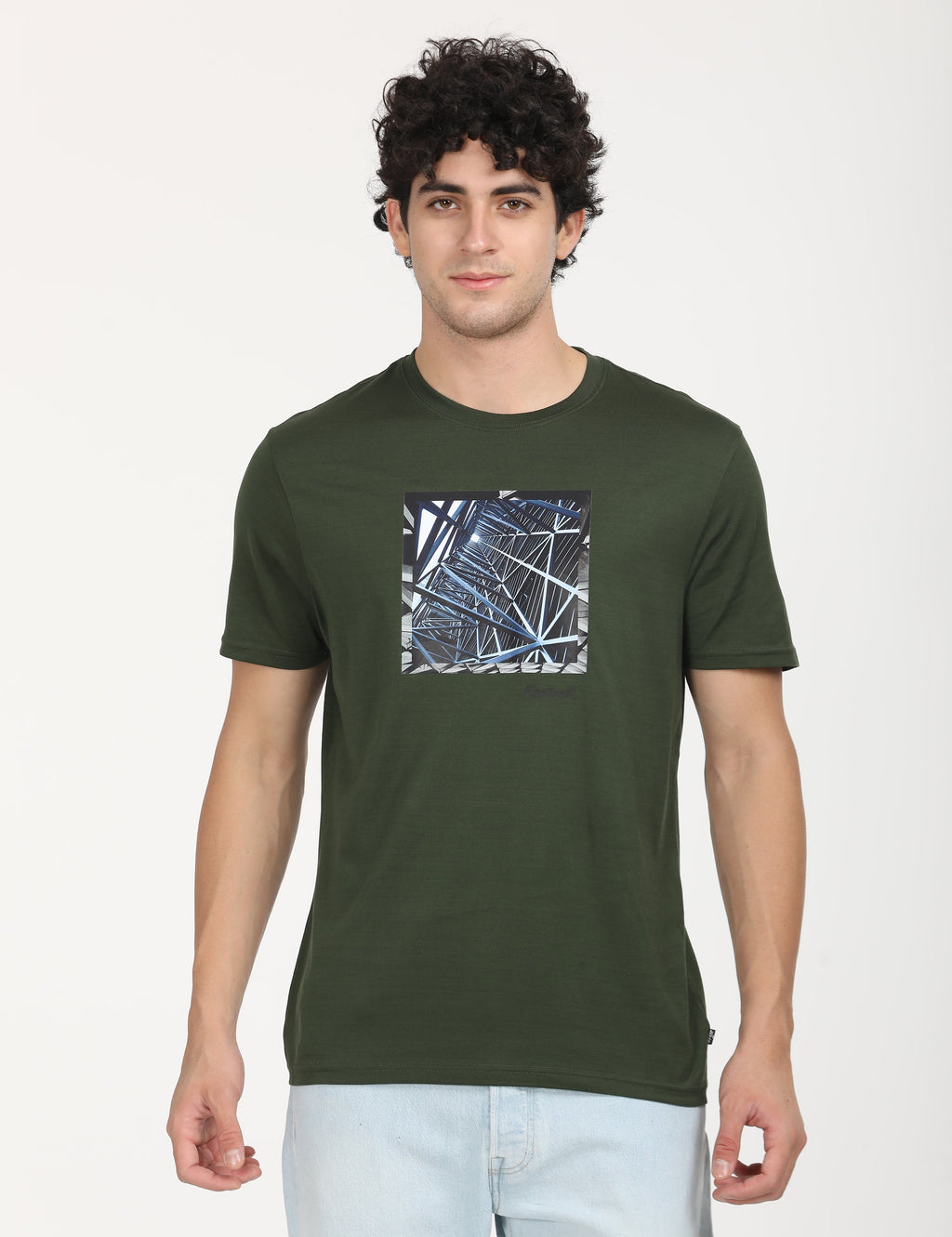 Men's Redloop Graphic Print Slim Fit T-shirt