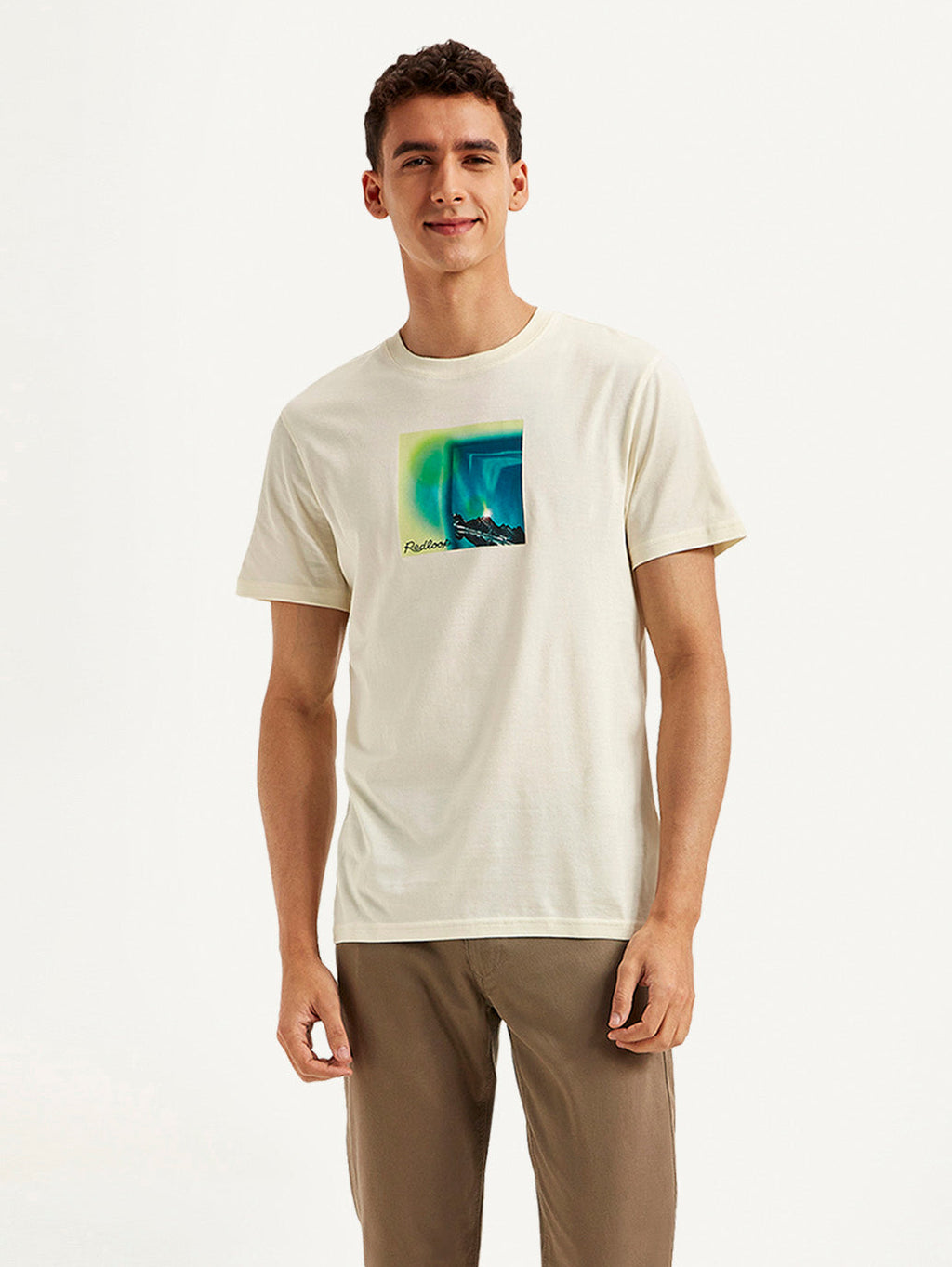Men's Redloop Graphic Print Slim Fit T-shirt