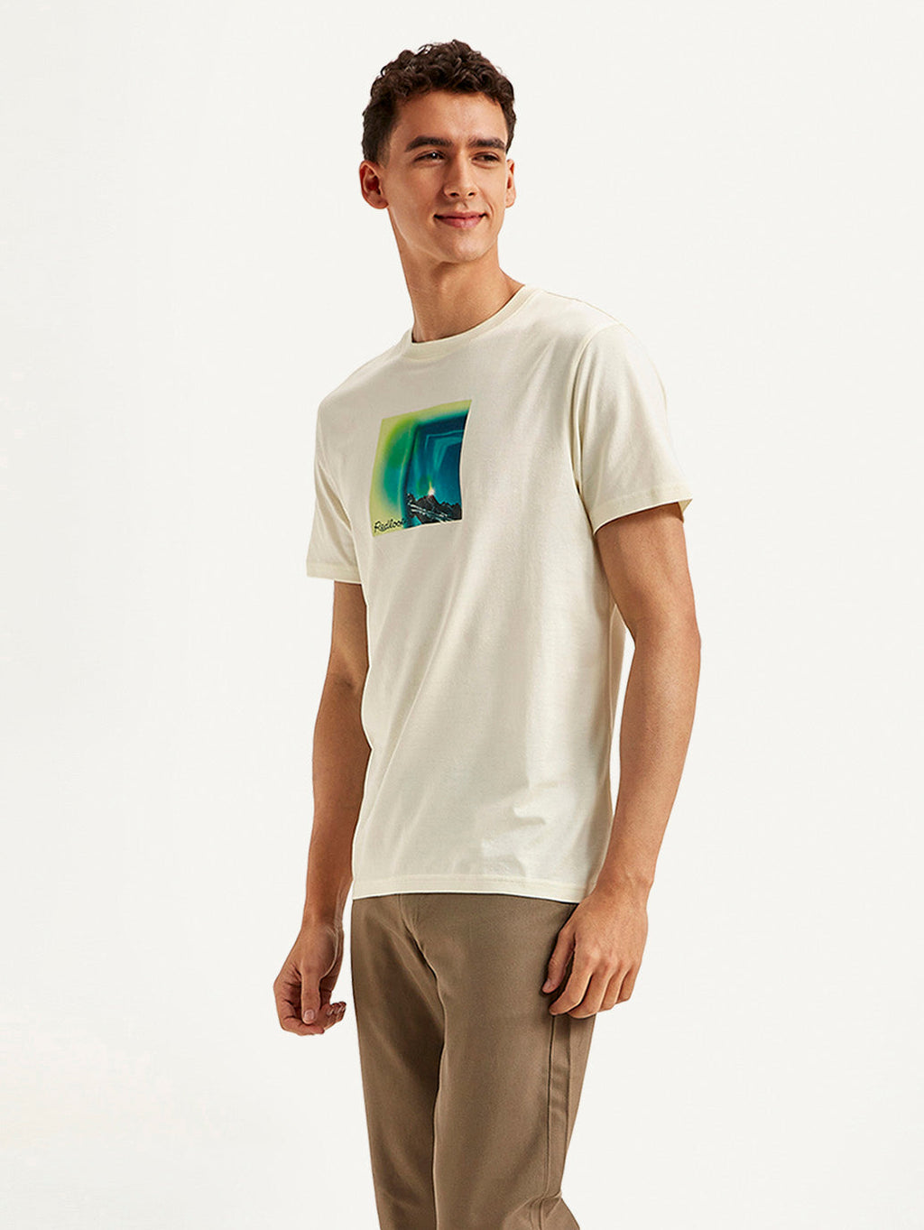Men's Redloop Graphic Print Slim Fit T-shirt