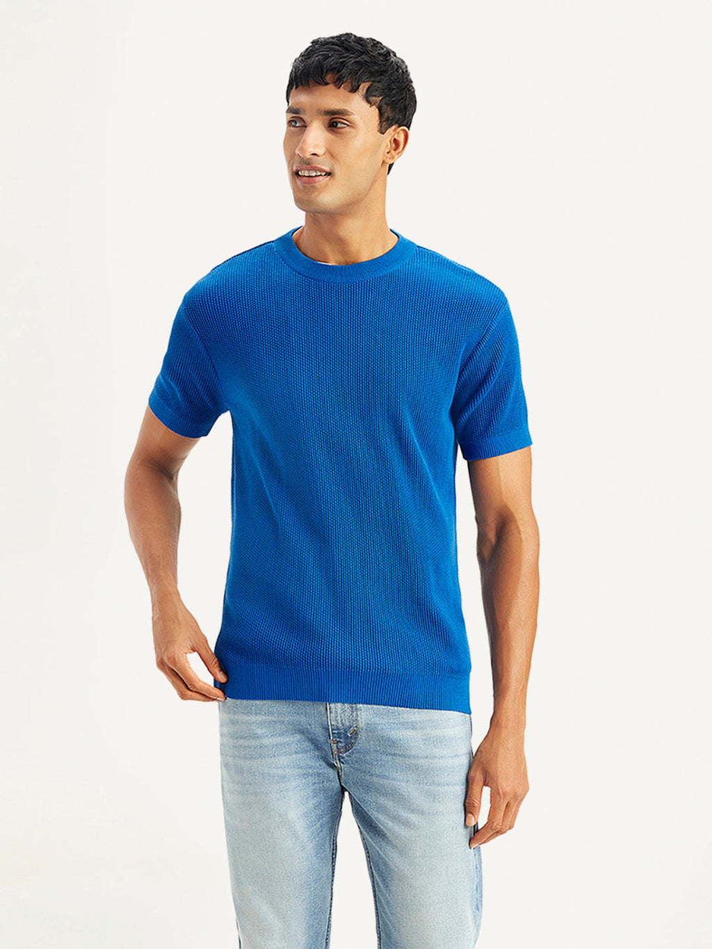 Men's Textured Slim Fit T-Shirt