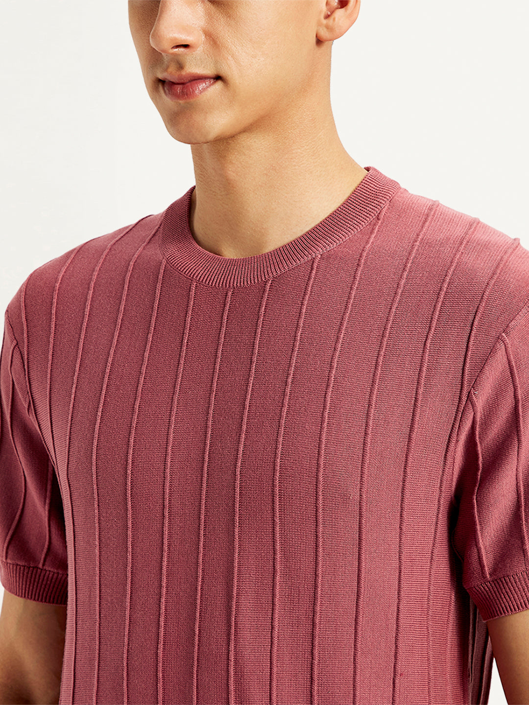 Men's Redloop Textured Slim Fit T-Shirt