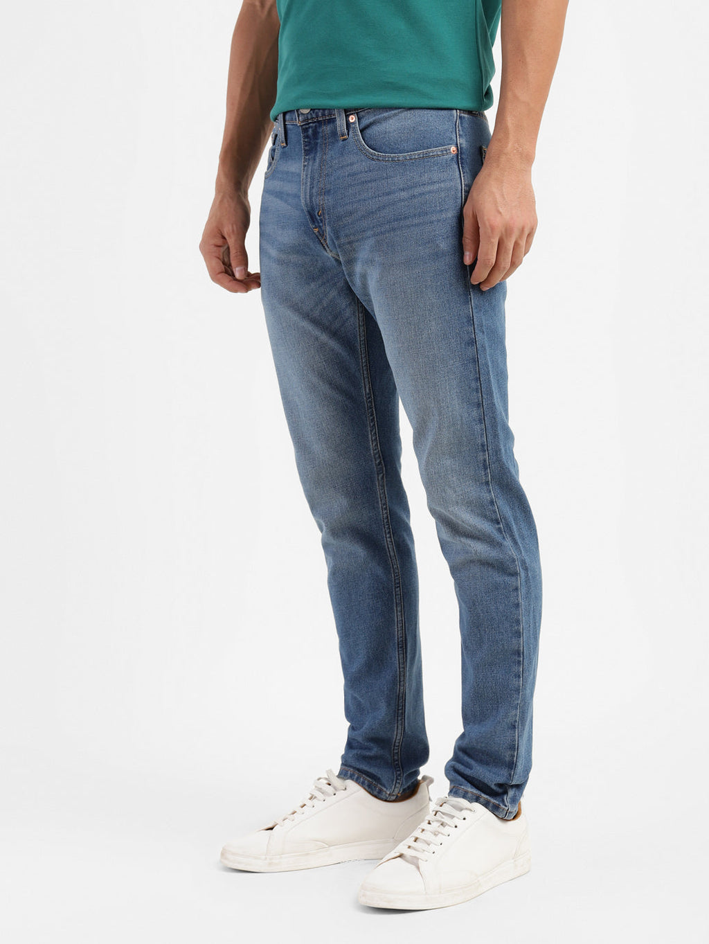 Men's 512 Blue Slim Tapered Fit Mid Rise Jeans