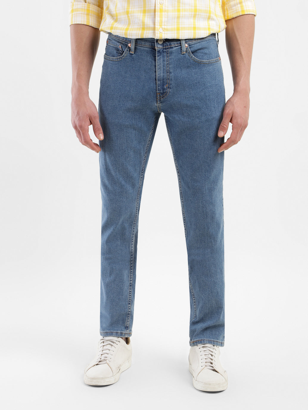 Men's 511 Blue Slim Fit Mid Rise Jeans