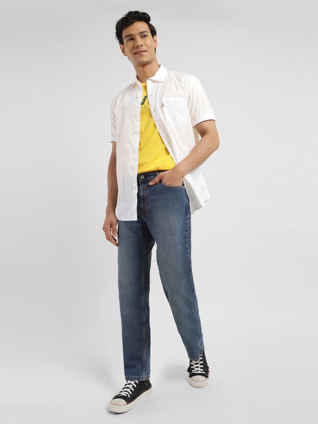 Men's 511 Blue Slim Fit Mid Rise Jeans