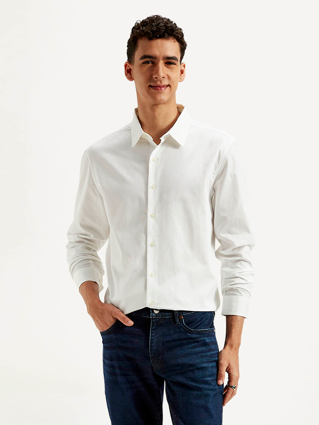 Men's Redloop Solid Slim Fit Shirt