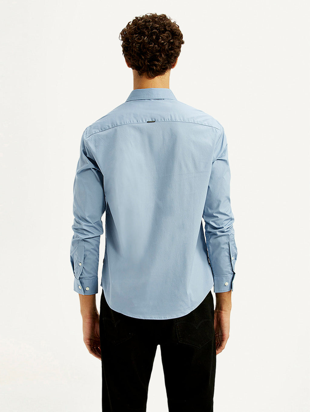 Men's Redloop Solid Light Blue Slim Fit Shirt