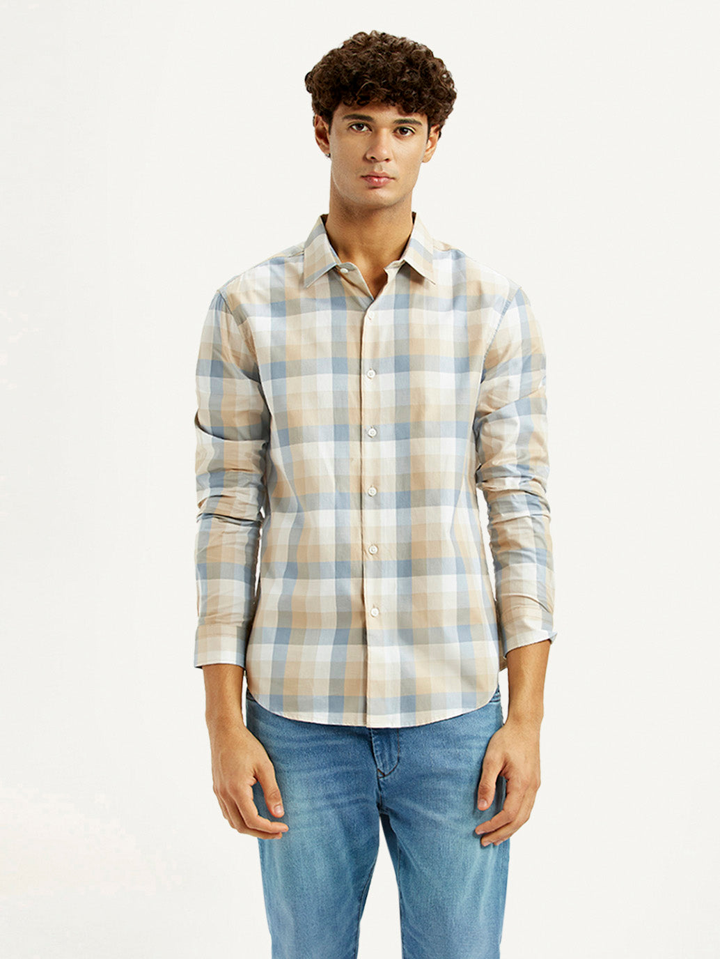 Men's Checkered Multi Color Slim Fit Shirt