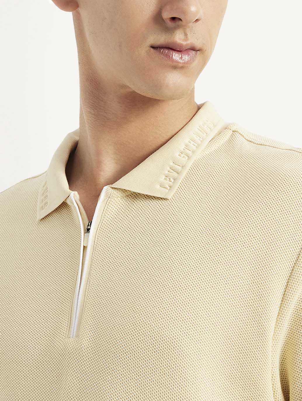 Men's Solid Slim Fit Polo T-shirt