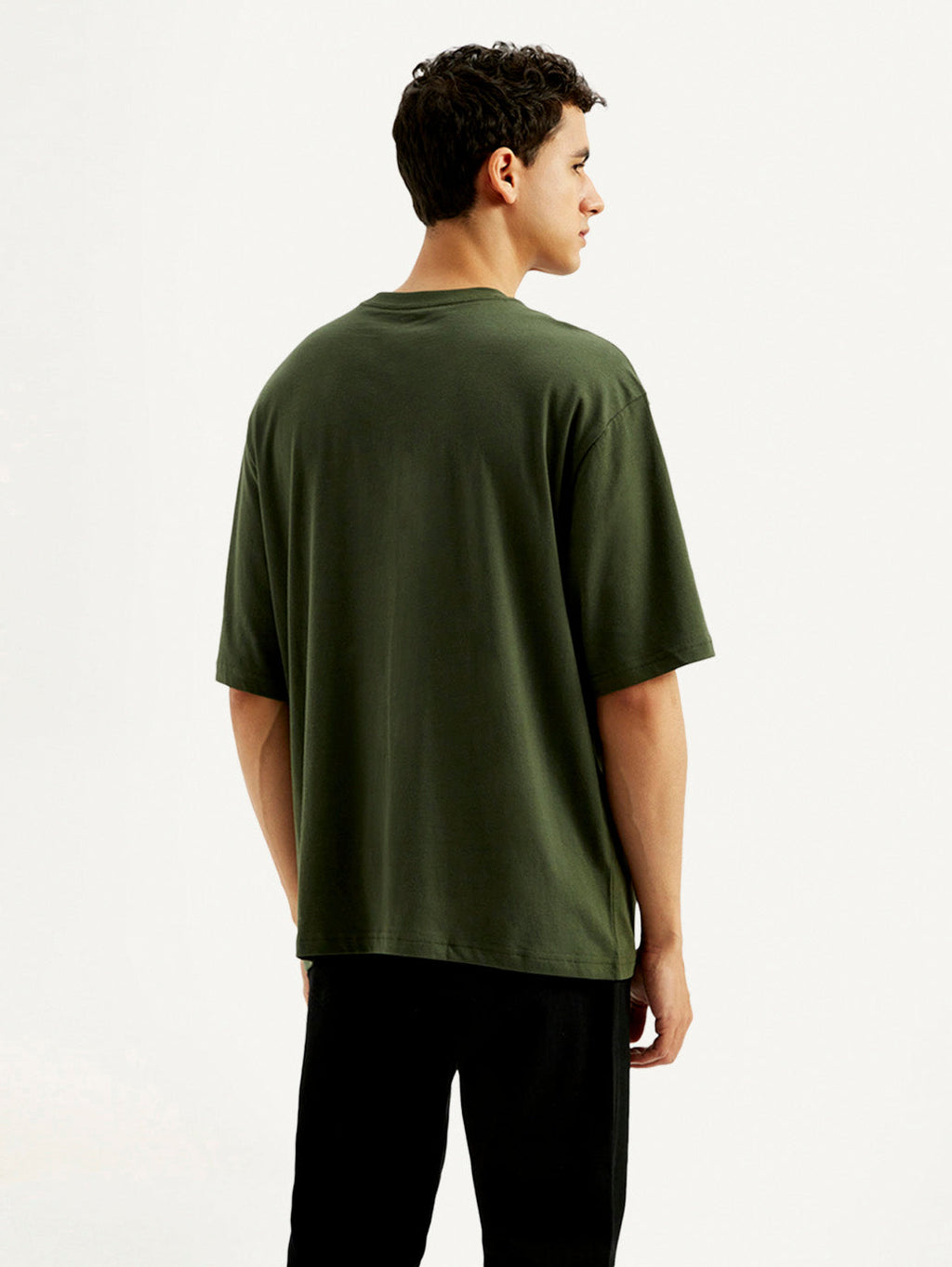 Men's Solid Loose Fit T-shirt