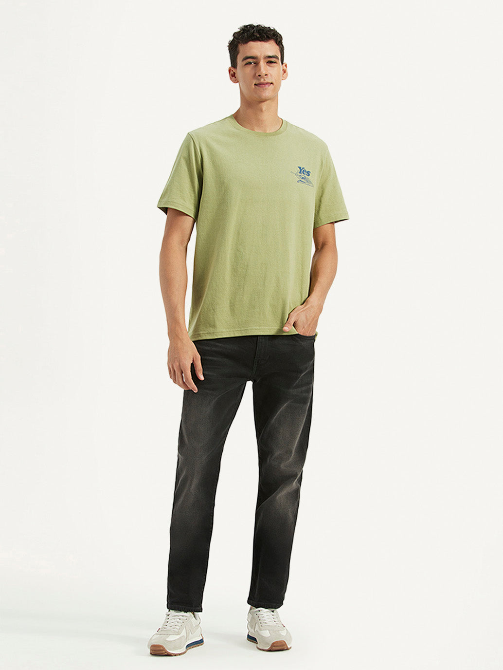 Men's Solid Crew Neck T-Shirt