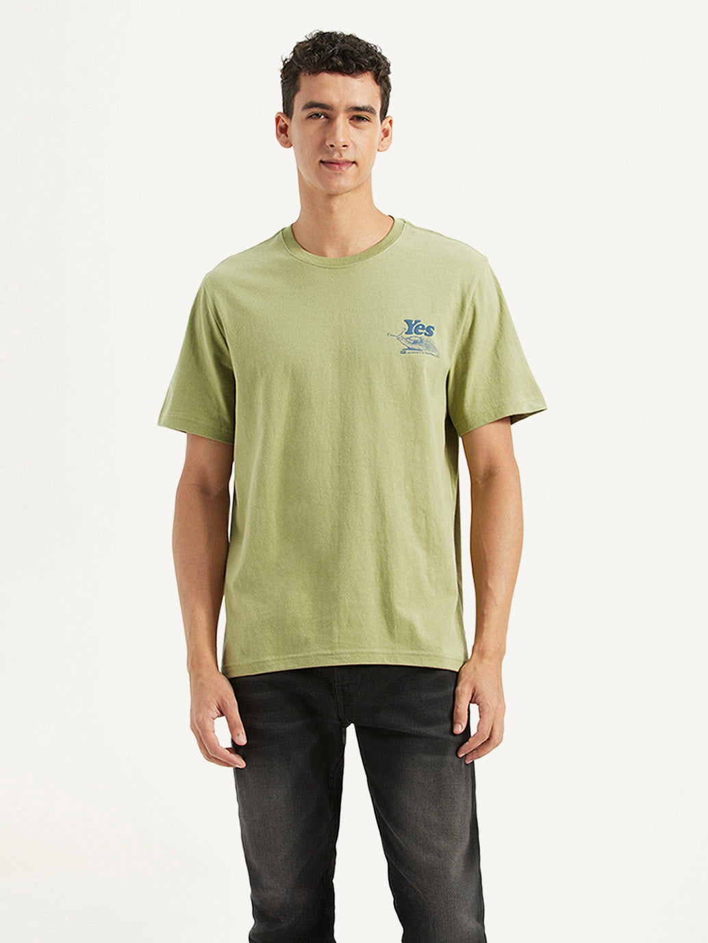 Men's Solid Crew Neck T-Shirt