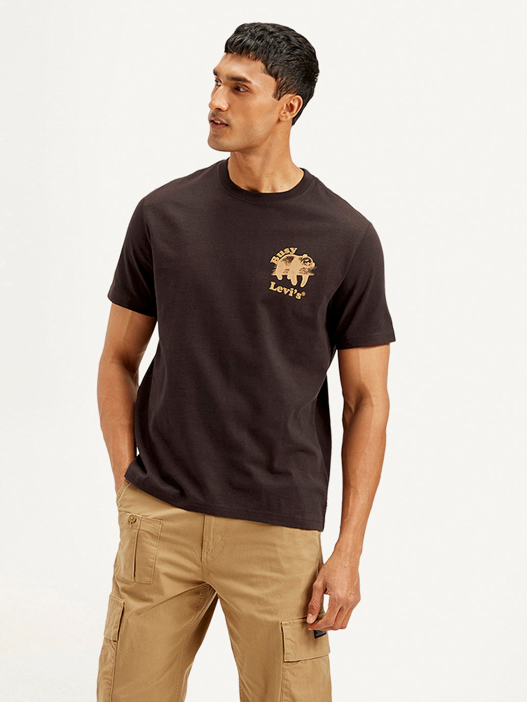 Men's Typography Crew Neck T-shirt