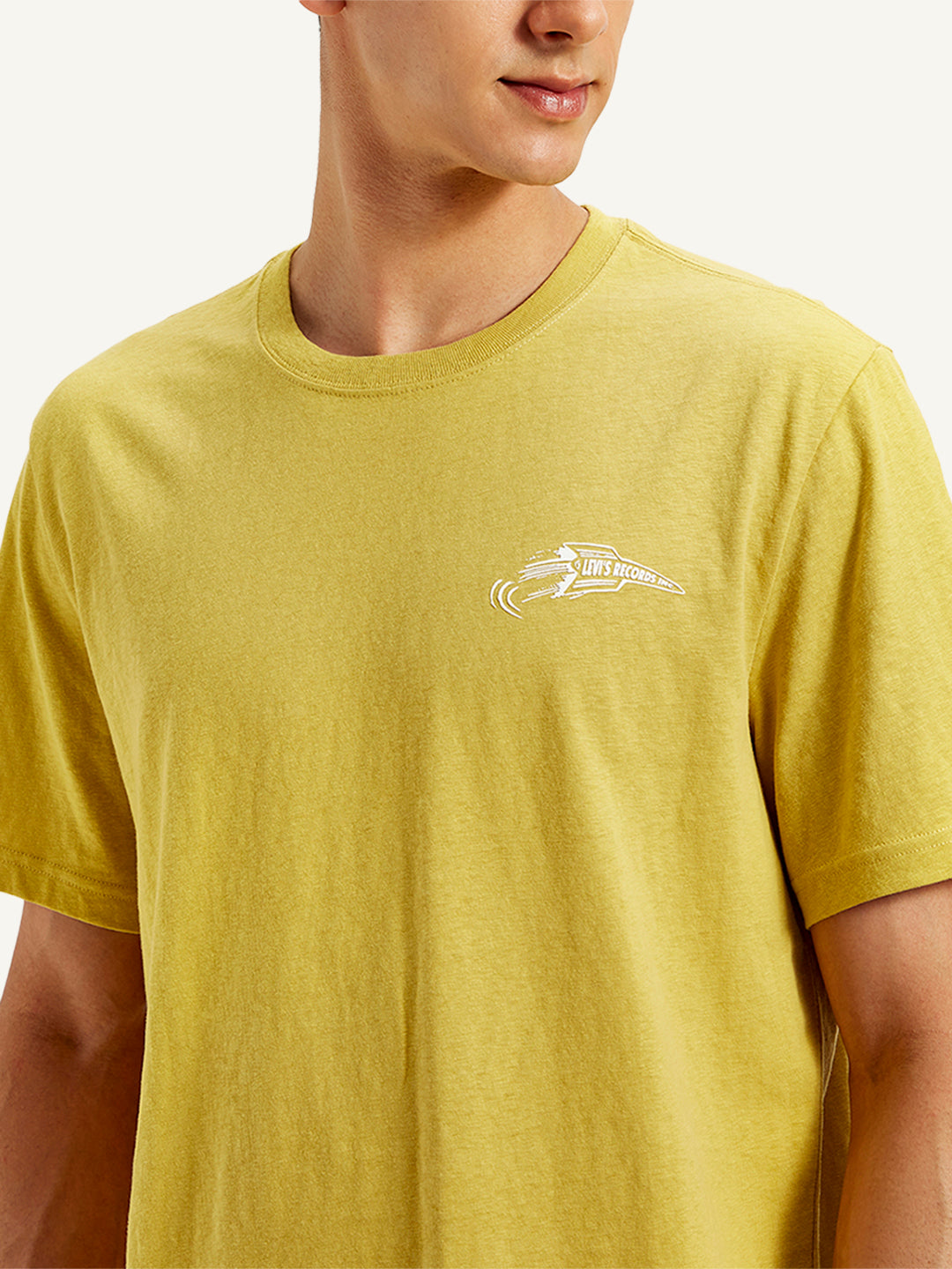 Men's Typographic Print Crew Neck T-Shirt