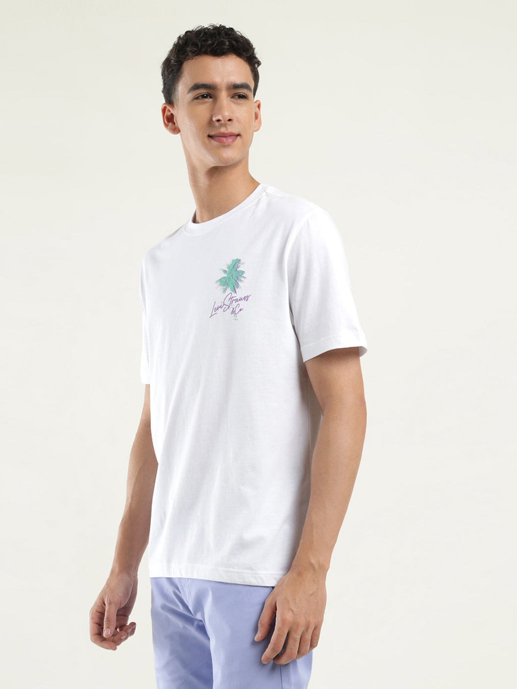 Men's Solid Crew Neck T-Shirt