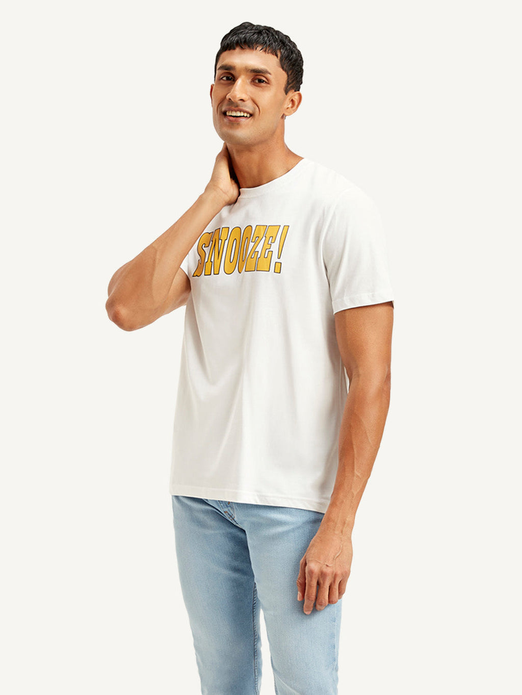 Men's Typography Crew Neck T-shirt