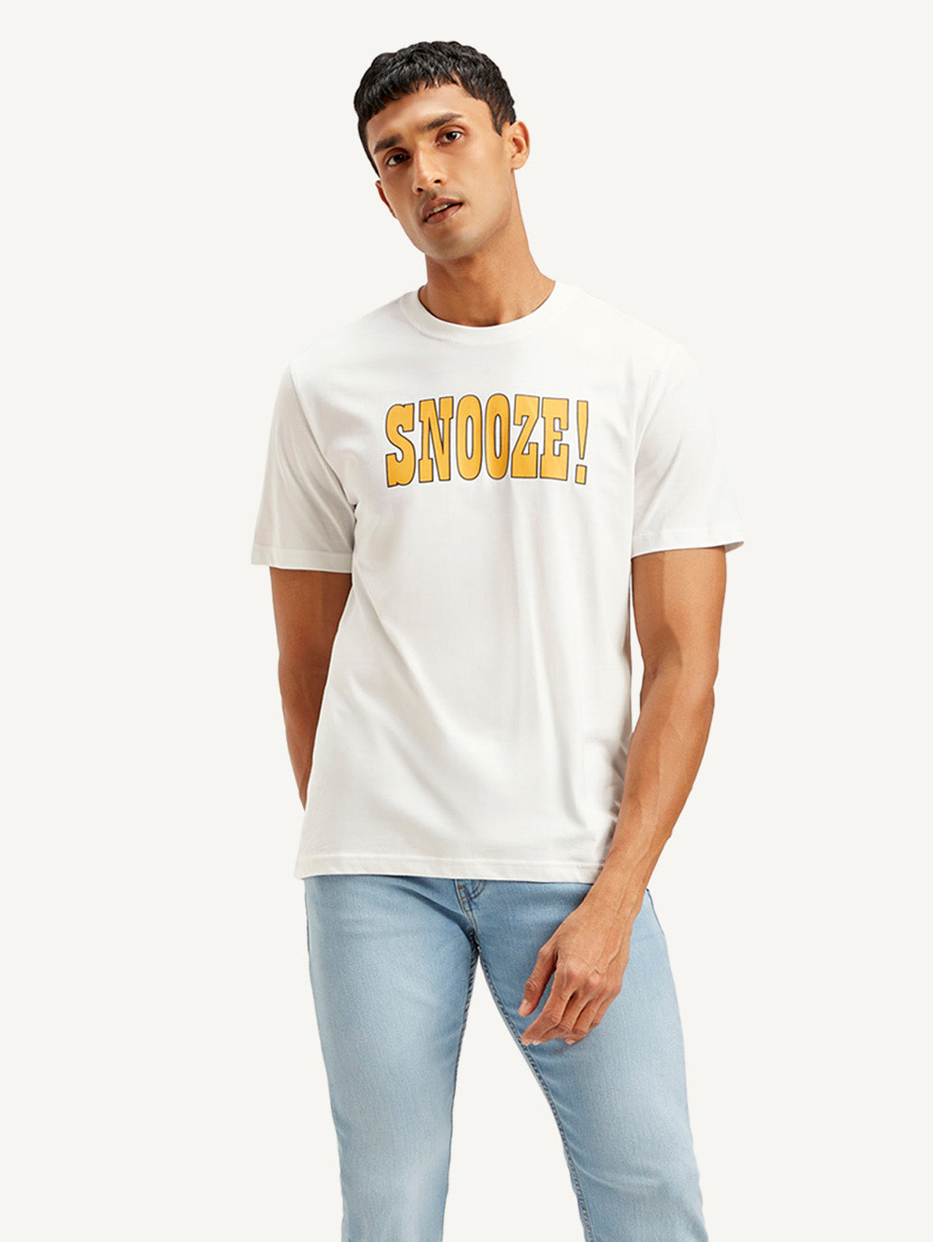Men's Typography Crew Neck T-shirt