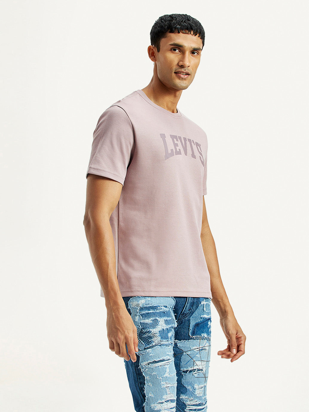 Men's Typographic Print Regular Fit T-Shirt