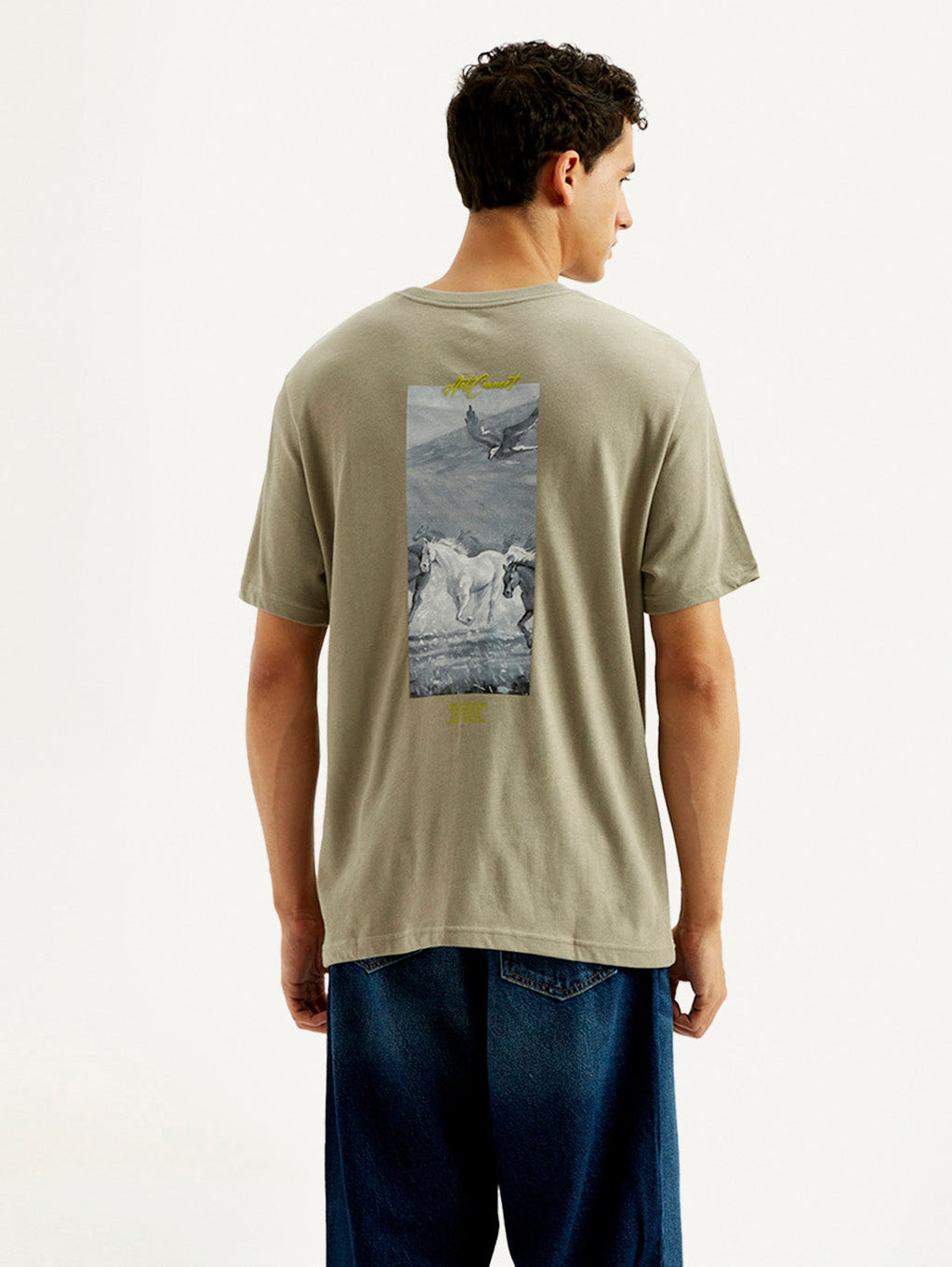 Men's Typography Crew Neck T-shirt
