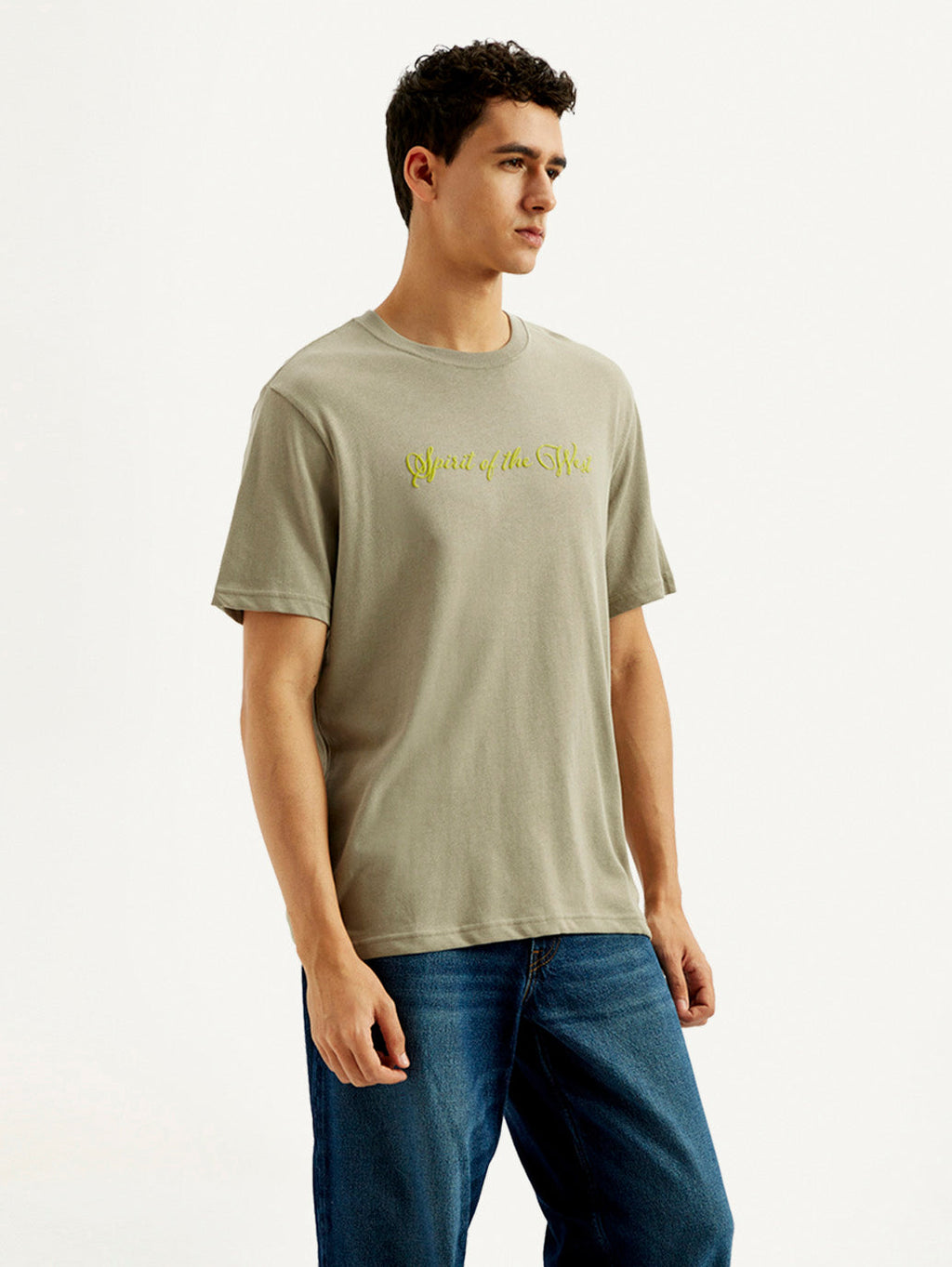Men's Typography Crew Neck T-shirt