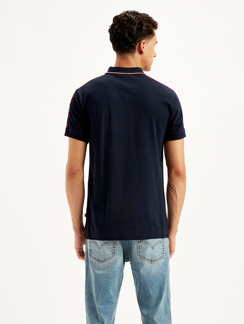 Men's Solid Slim Fit Polo T-shirt