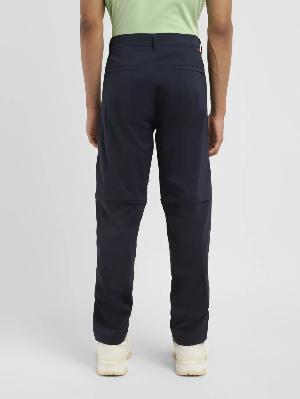 Men's Navy Regular Fit Detachable Cargo
