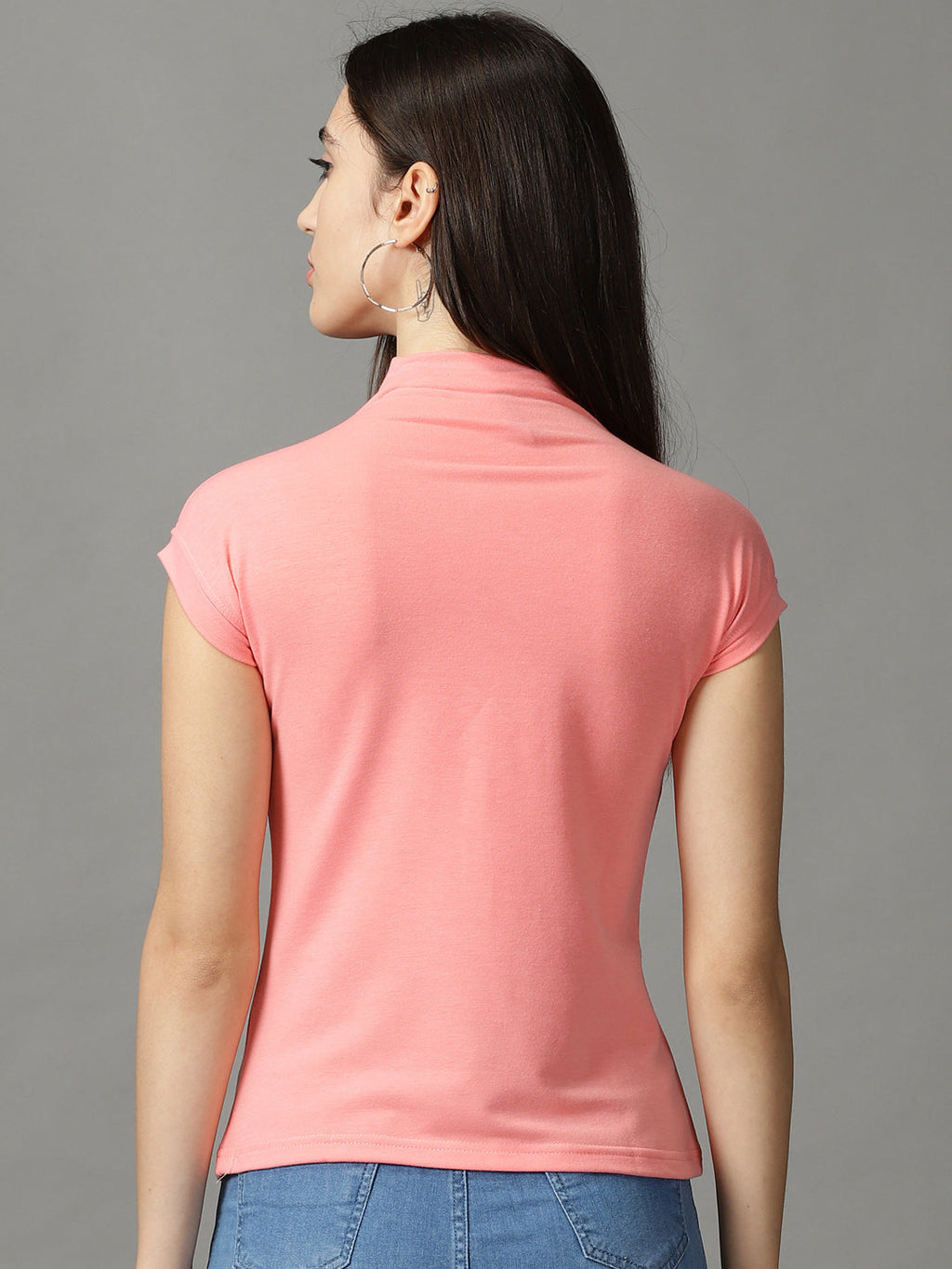 Women's Coral Extended Sleeves Top