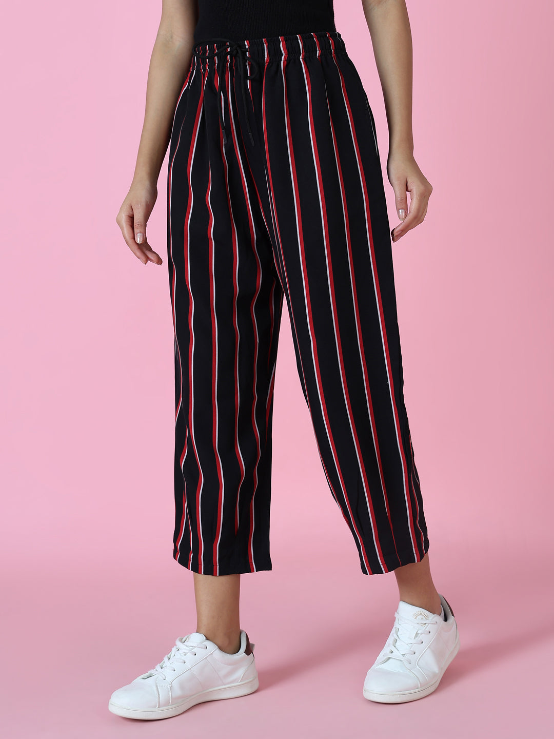 Women's Black Straight Leg Trousers