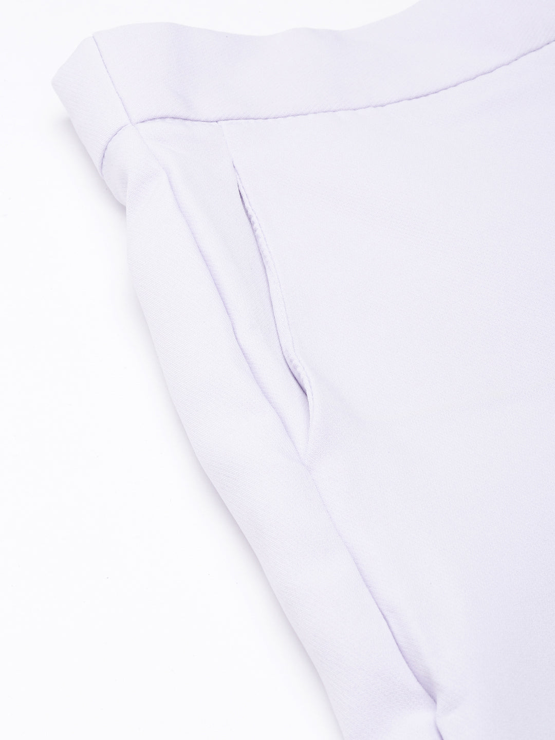 Women's Lavender Comfort Straight Fit Cotton Parallel Trouser