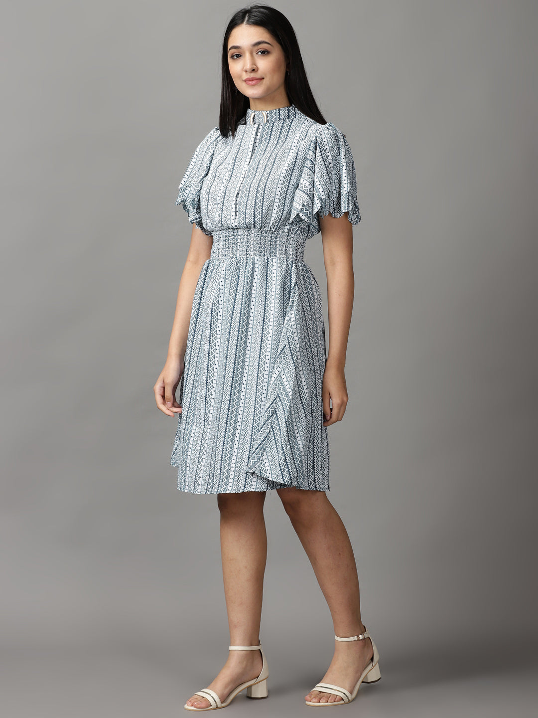 Women's Green A-Line Dress